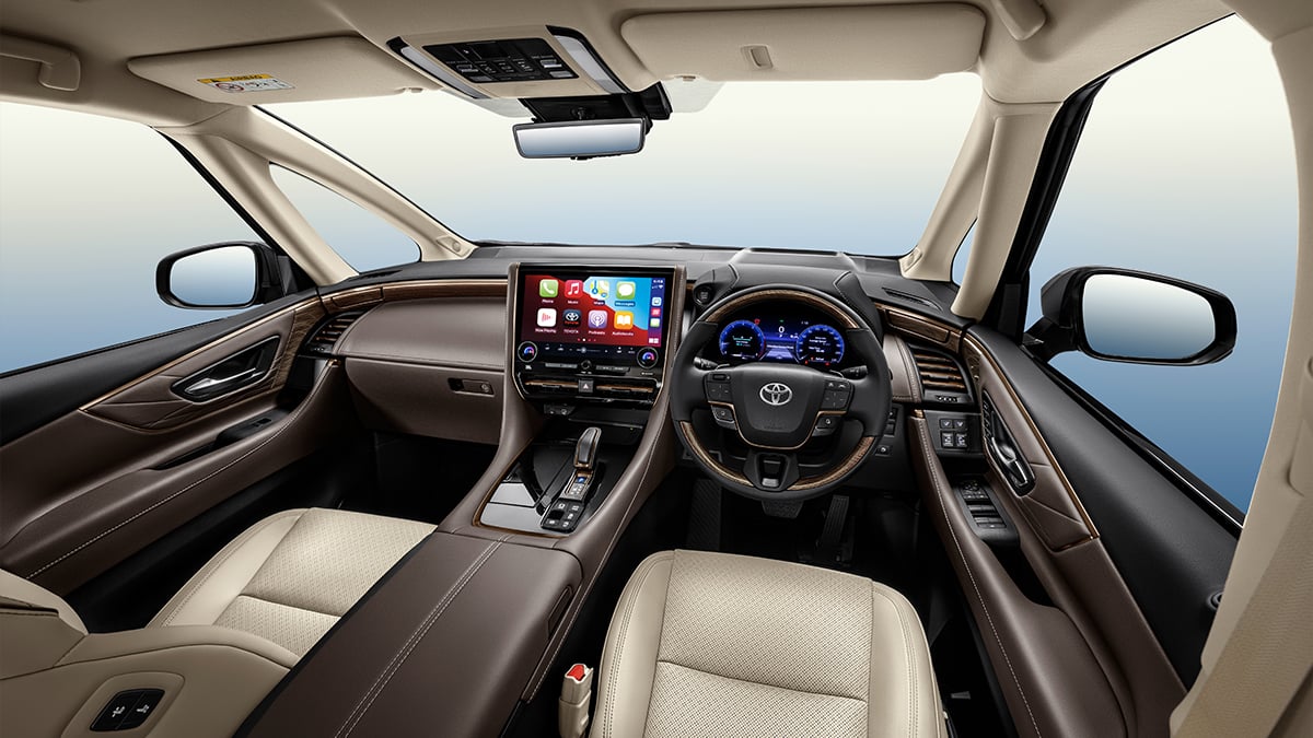 Toyota Alphard Driver-focused cockpit