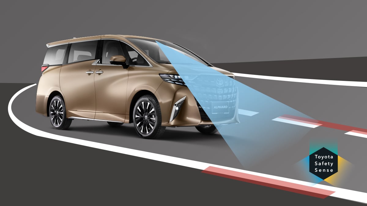 Toyota Alphard Lane departure alert