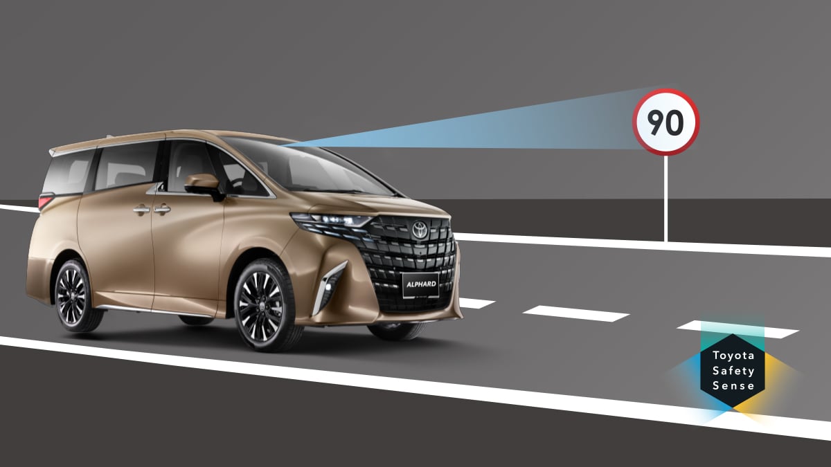 Toyota Alphard Road sign recognition