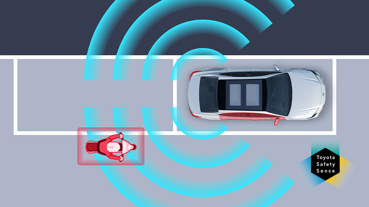 Camry Hybrid Electric: Door-opening traffic warning