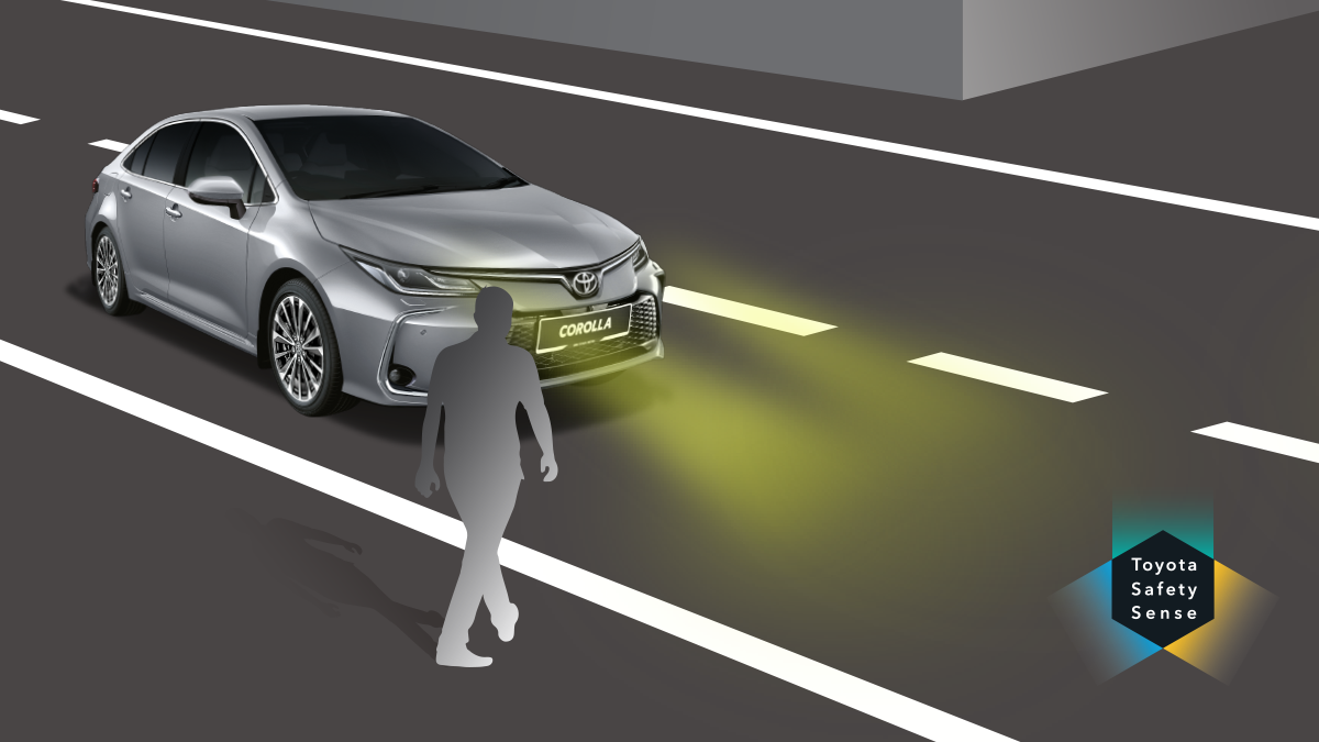 Toyota Safety Sense Automatic High Beam (AHB)*