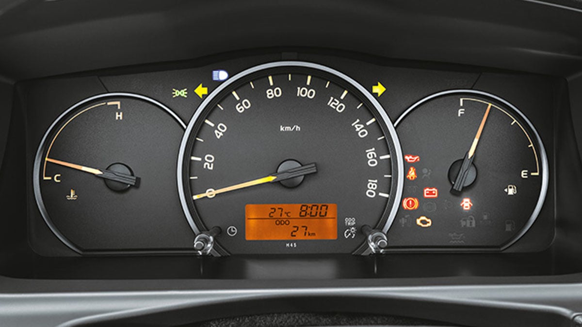 Toyota Hiace Clear instrument display