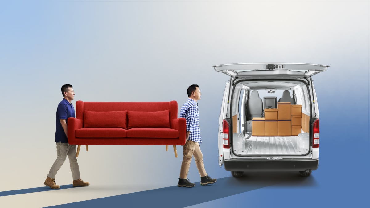 Toyota Hiace Flexible cargo space