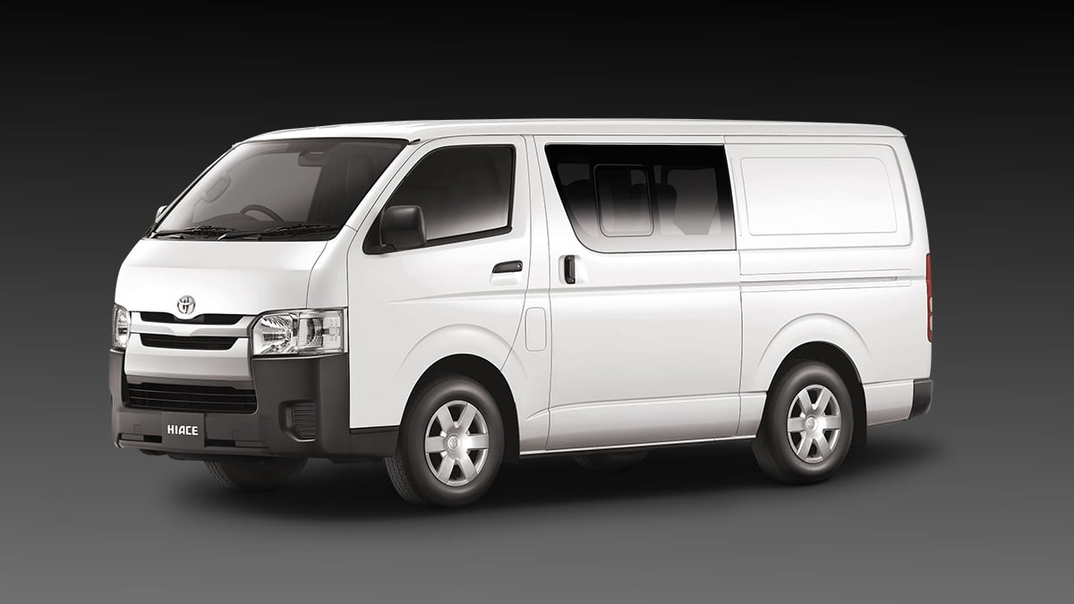 Toyota Hiace Semi-panel conversion