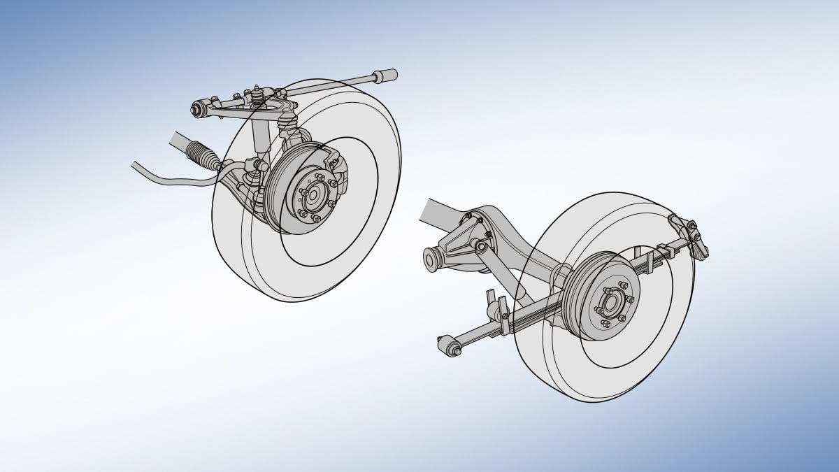 Toyota Hiace Load-ready suspension