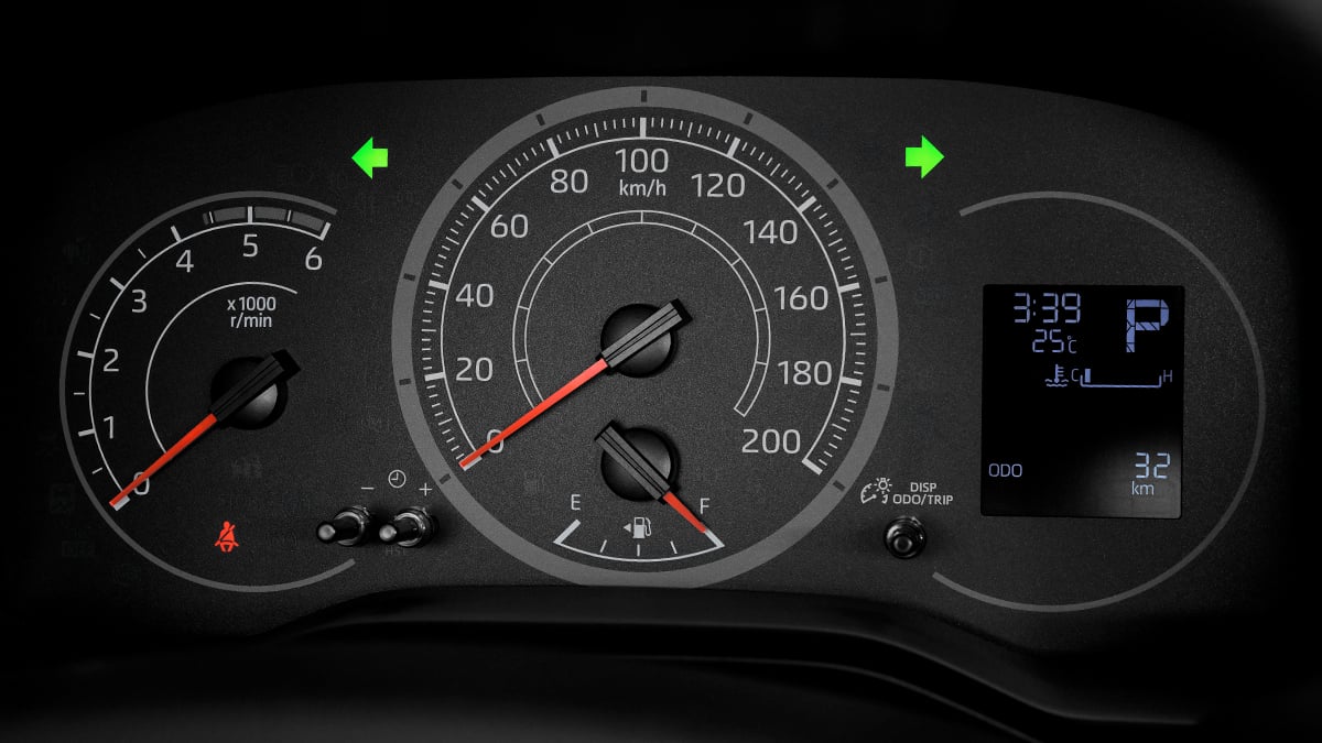 Hiace SLWB: Instruments with multi-information display