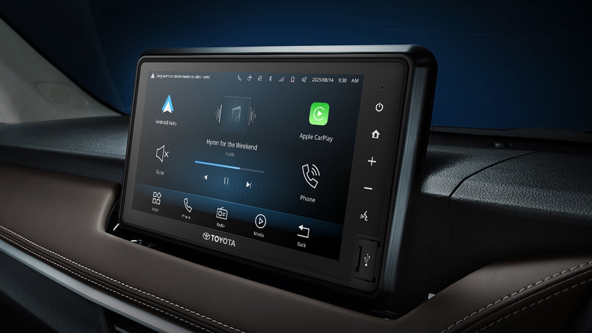 9-inch display · wireless CarPlay & Android Auto