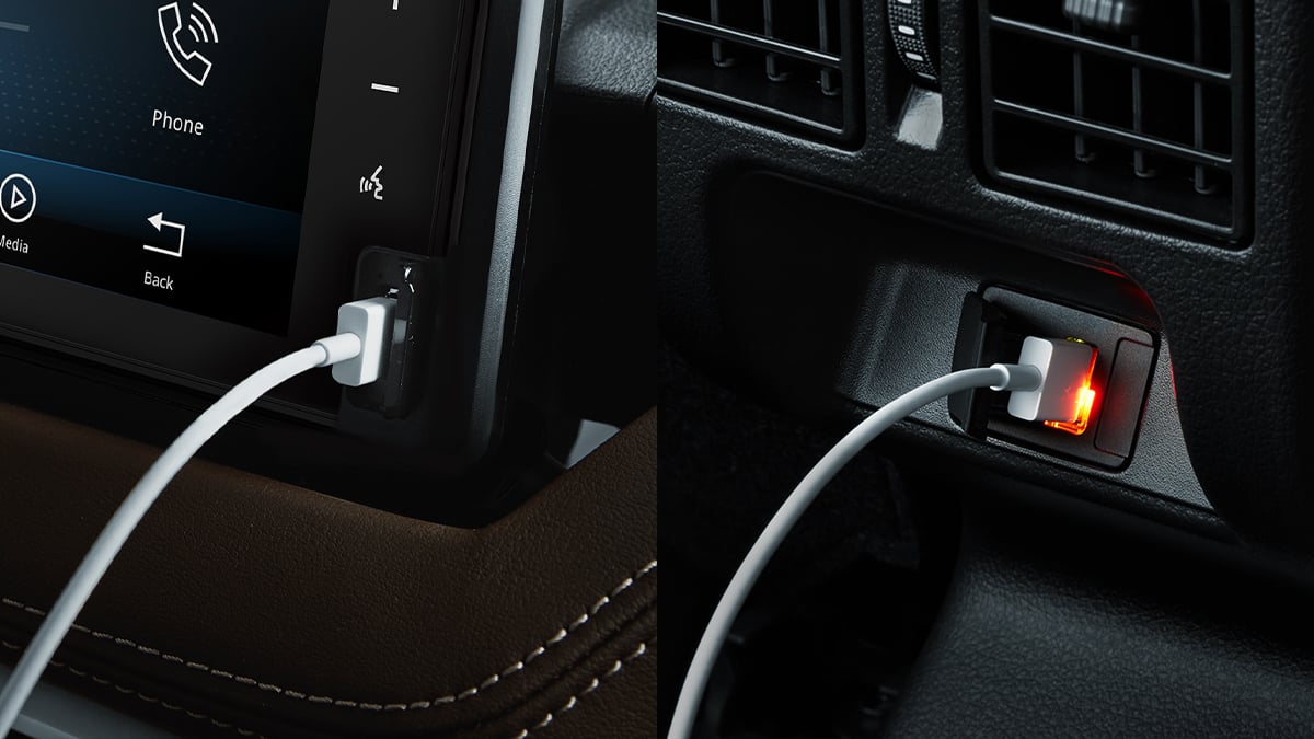 USB charging points