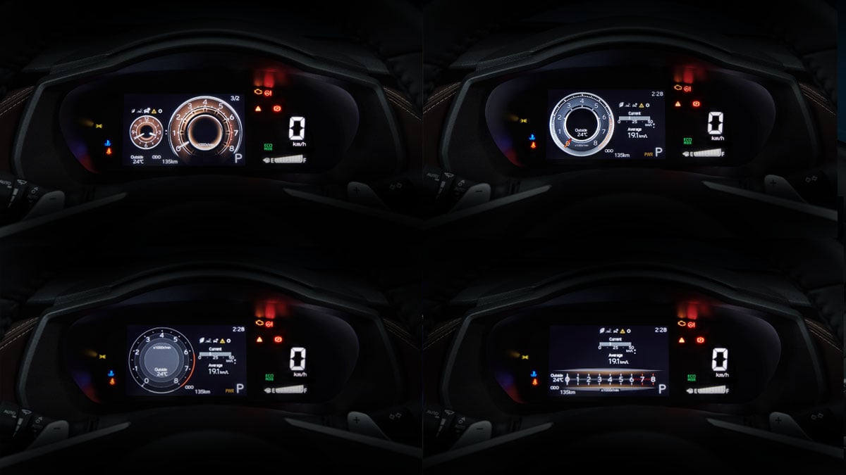 7-inch digital instrument display