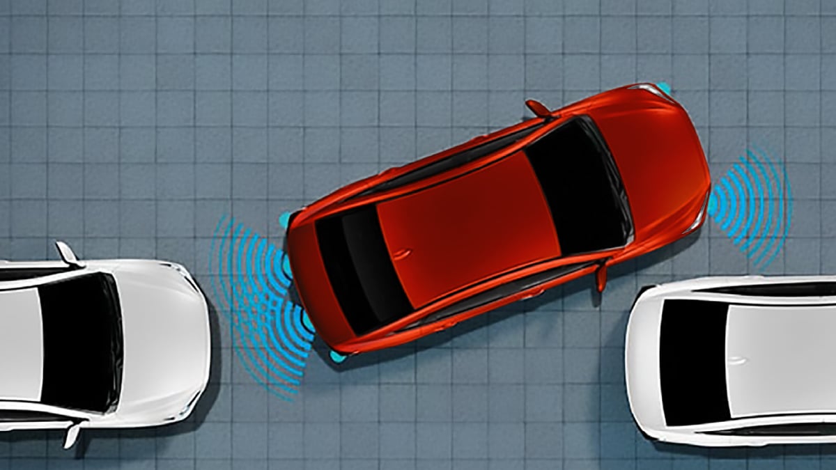 Six parking sensors