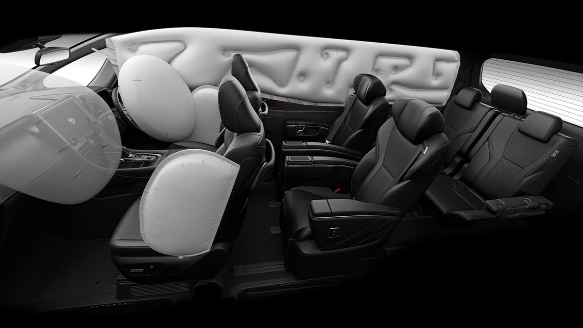 Toyota Vellfire 6 SRS airbags