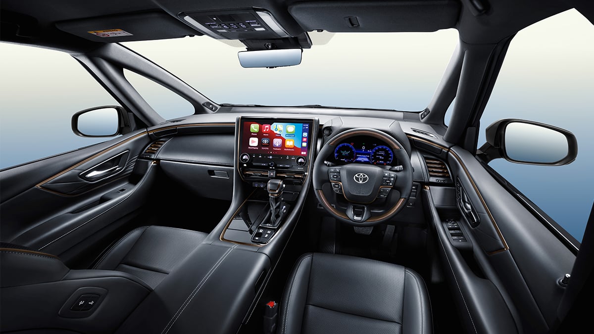 Toyota Vellfire 14-inch display with navigation
