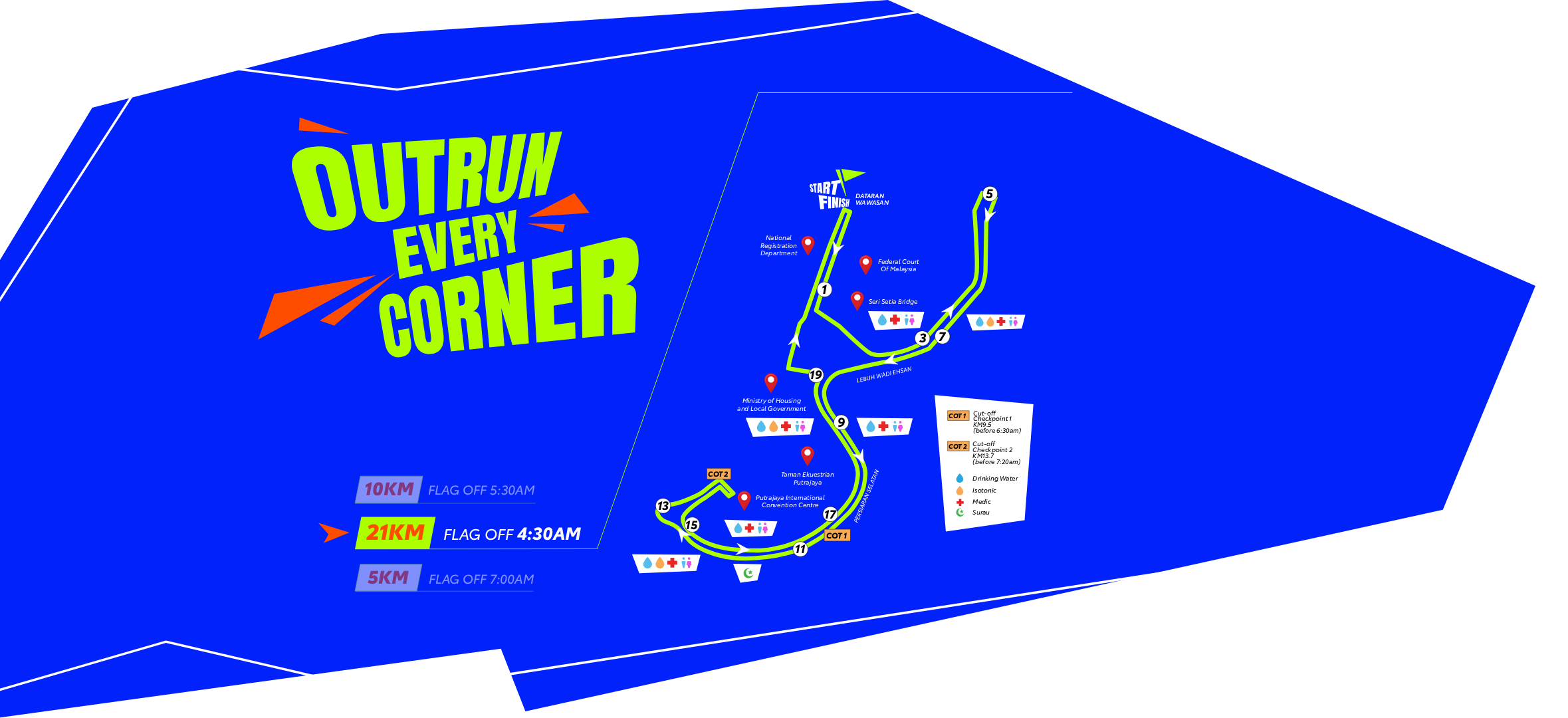 21KM route map